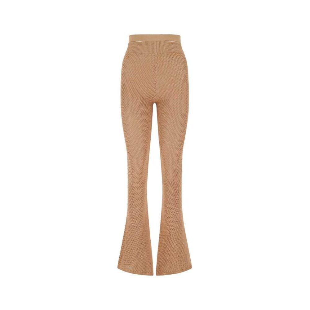Andrea Adamo Women Biscuit Stretch Mesh Pant